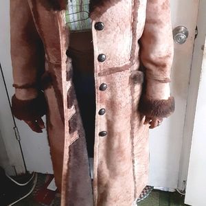 Piapa handmade Genuine shearling Sheepskin coat